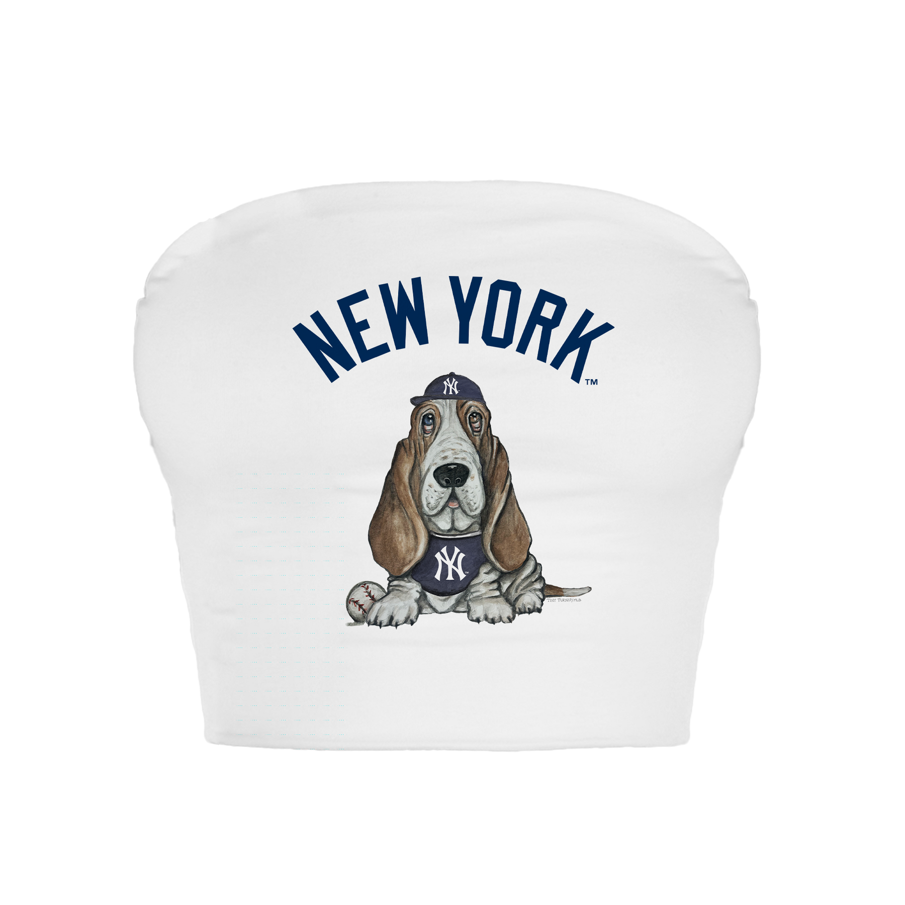 New York Yankees Puddy Crop Tube Top - Tiny Turnip