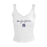 New York Yankees Script Lace Tank