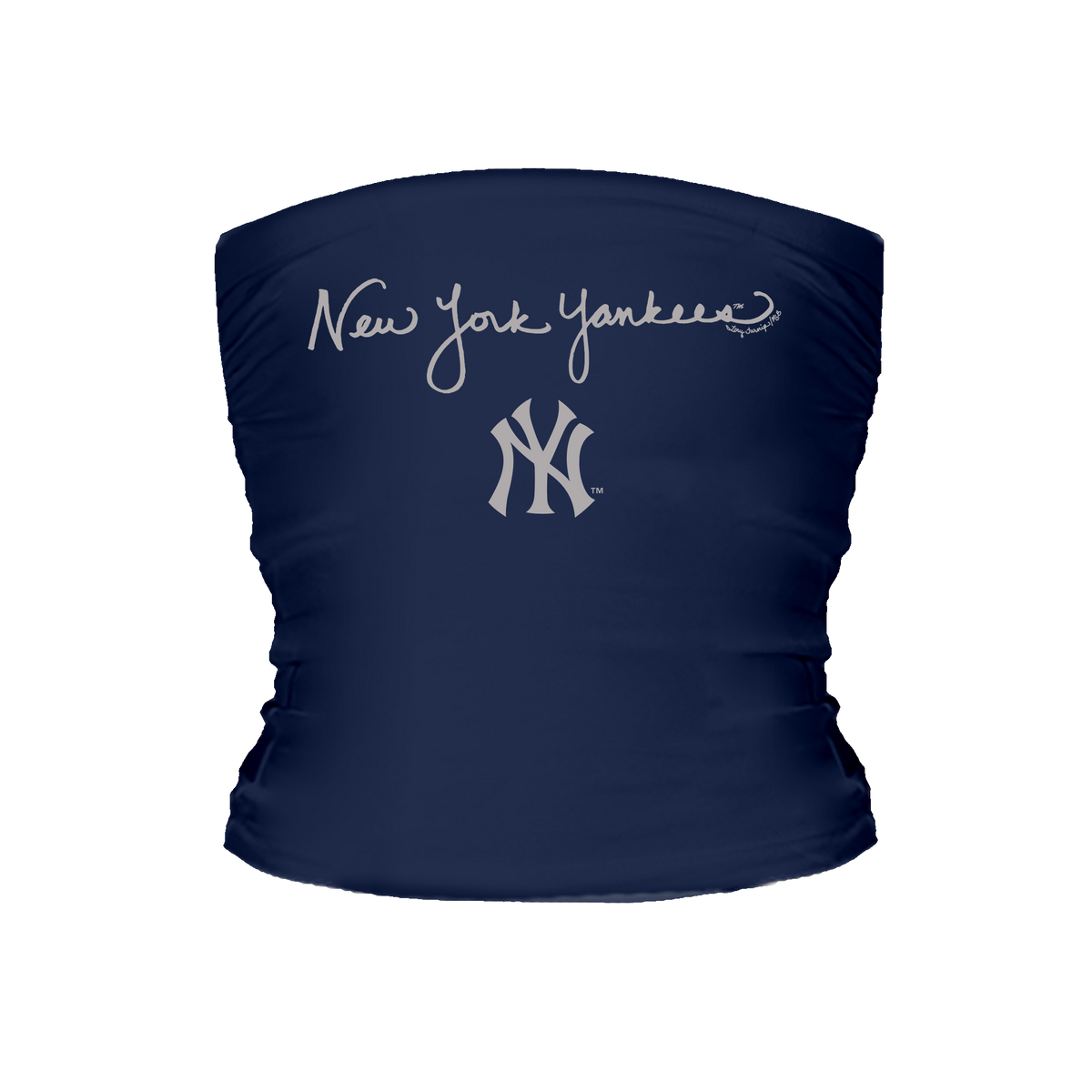 New York Yankees Logo Script Tube Top - Tiny Turnip
