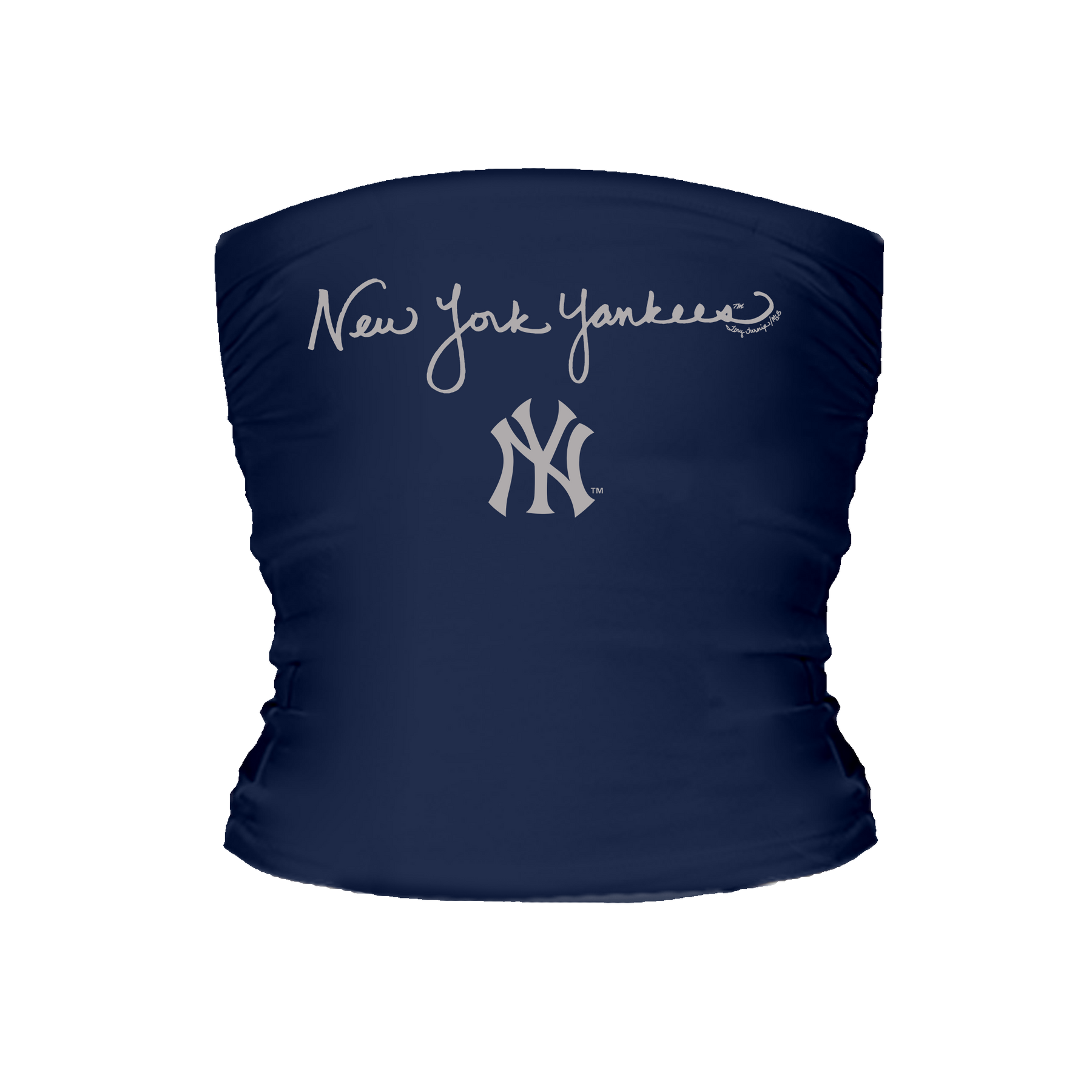 New York Yankees Logo Script Tube Top - Tiny Turnip