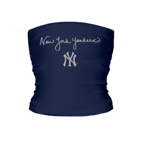 New York Yankees Logo Script Tube Top - Tiny Turnip