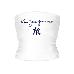 New York Yankees Logo Script Tube Top - Tiny Turnip