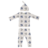 VIP MLB Signature Stitch w/ Number, Logo - Long Sleeve Layette Set - Tiny Turnip