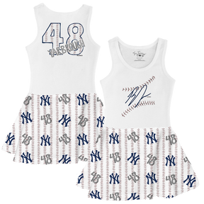 VIP MLB Signature Stitch w/ Number, Logo - Tank Swing Dress - Tiny Turnip