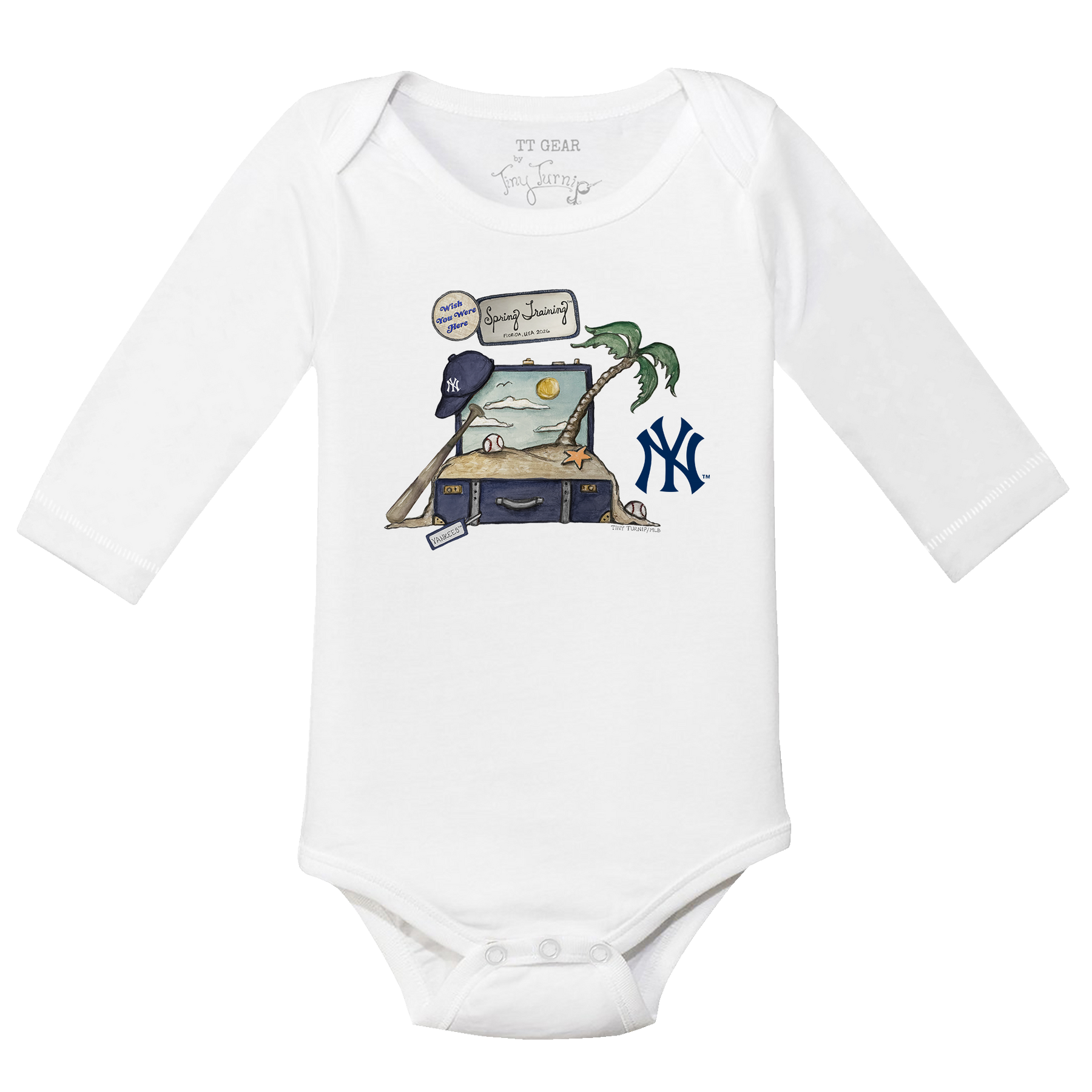 New York Yankees Spring Training 2026 Long Sleeve Snapper - Tiny Turnip