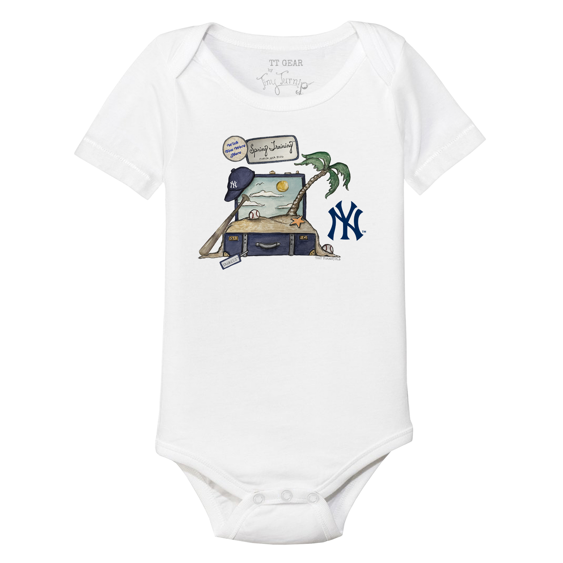 New York Yankees Spring Training 2026 Short Sleeve Snapper - Tiny Turnip