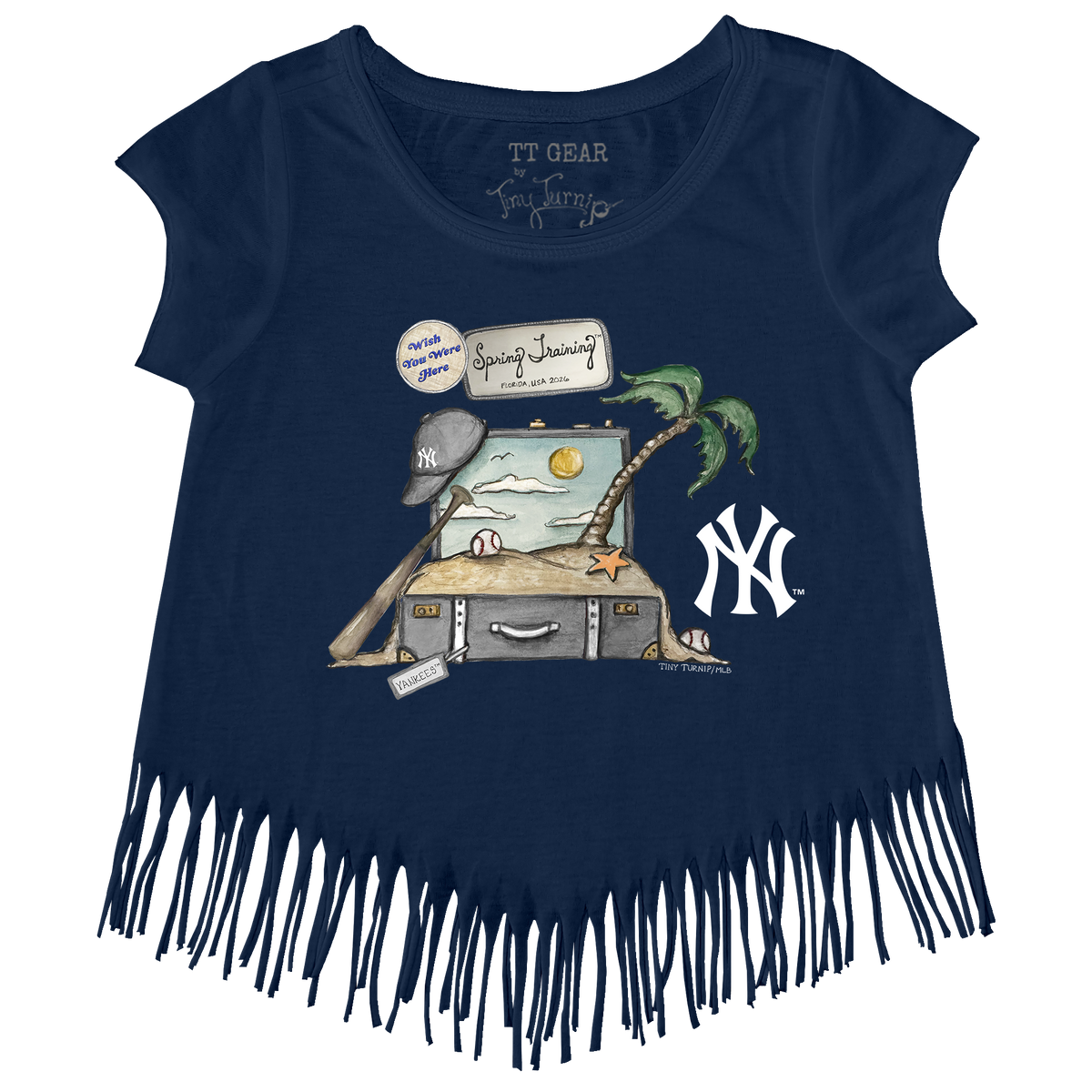 New York Yankees Spring Training 2026 Fringe Tee– Tiny Turnip