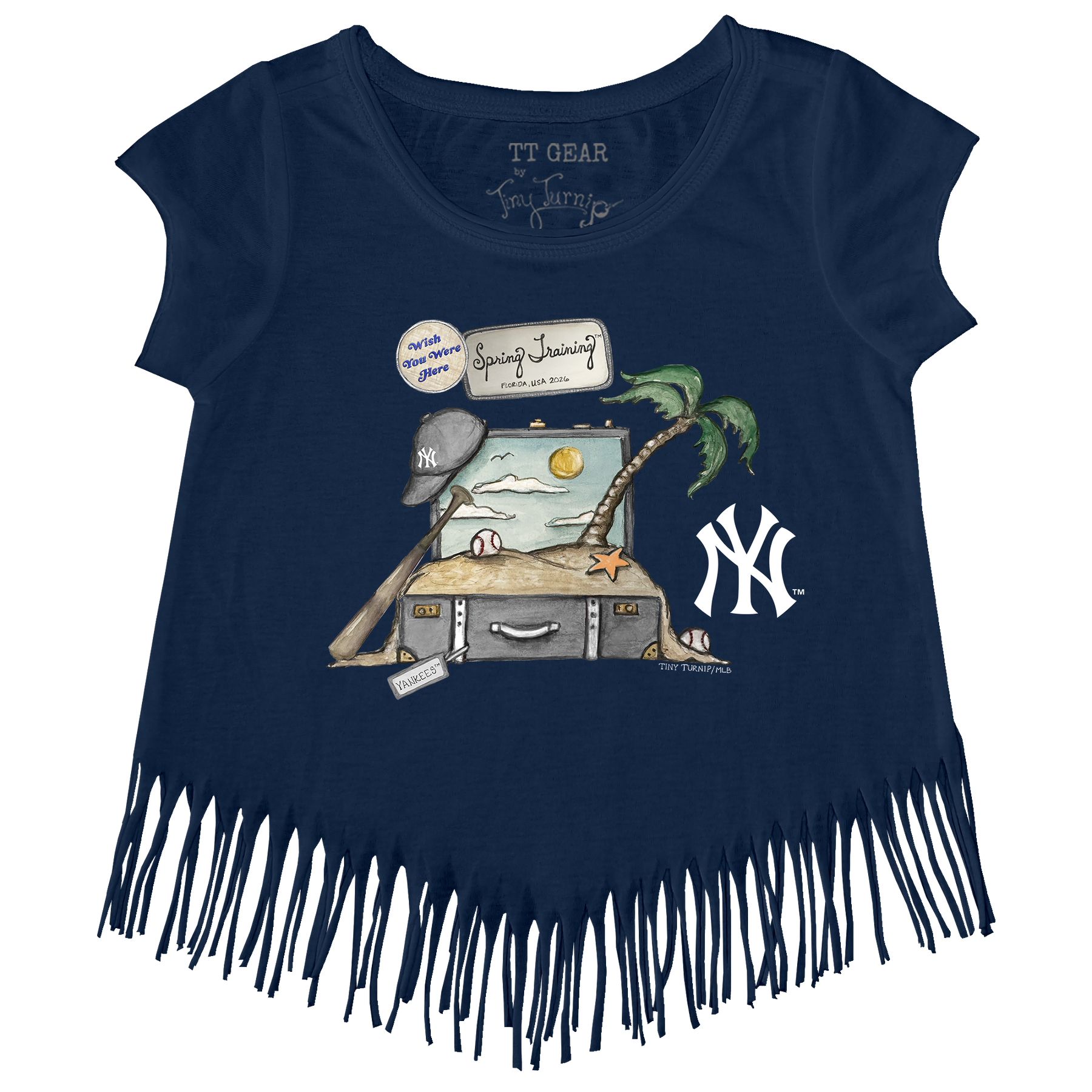 New York Yankees Spring Training 2026 Fringe Tee - Tiny Turnip