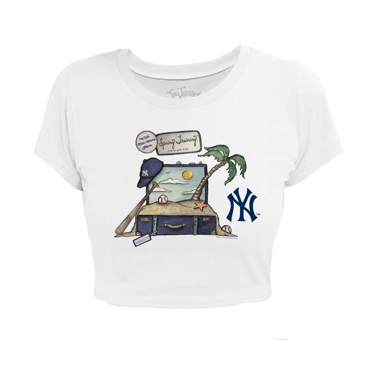 New York Yankees Spring Training 2026 Riley Crop Tee