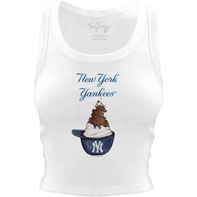 New York Yankees Sundae Helmet Crop Tank - Tiny Turnip