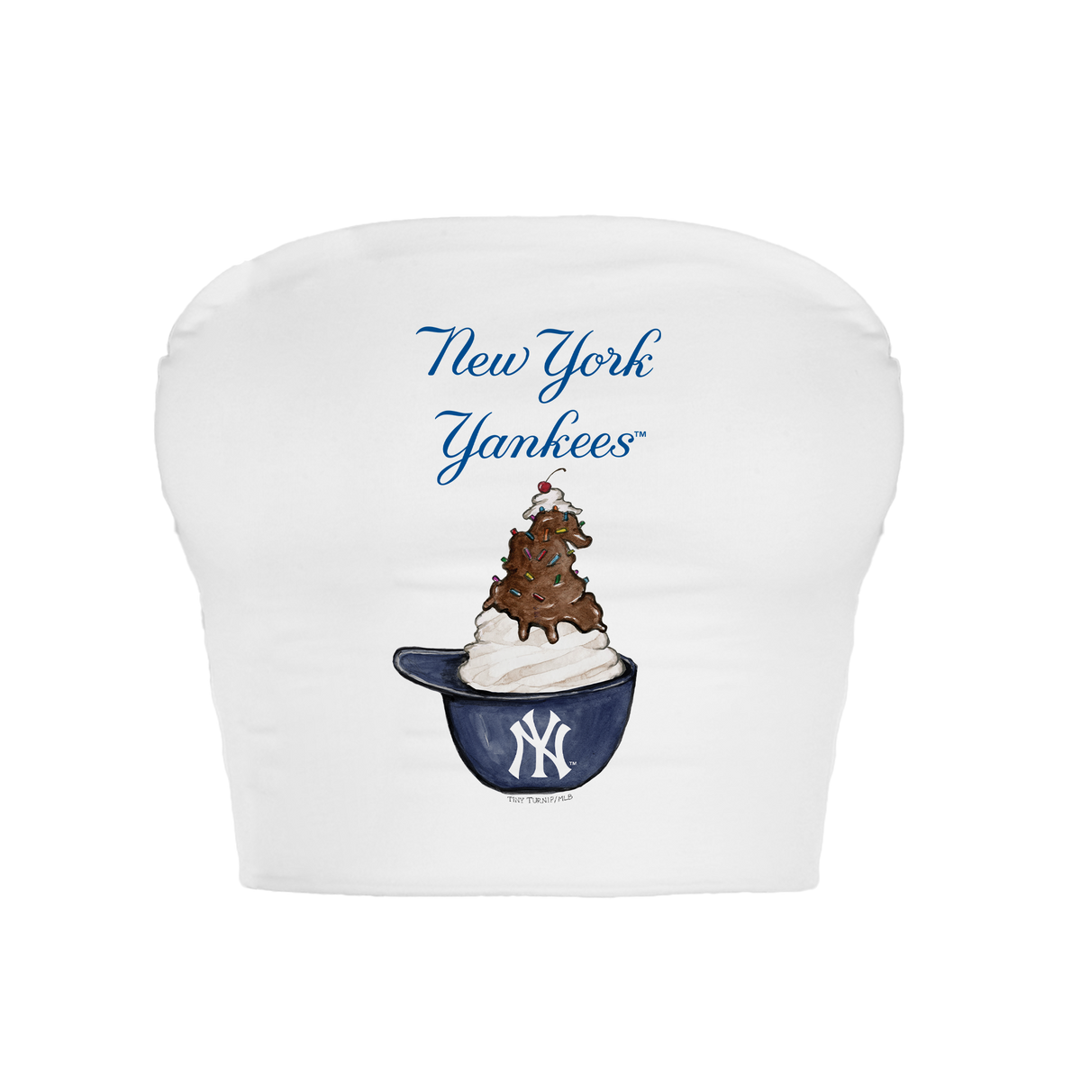 New York Yankees Sundae Helmet Crop Tube Top
