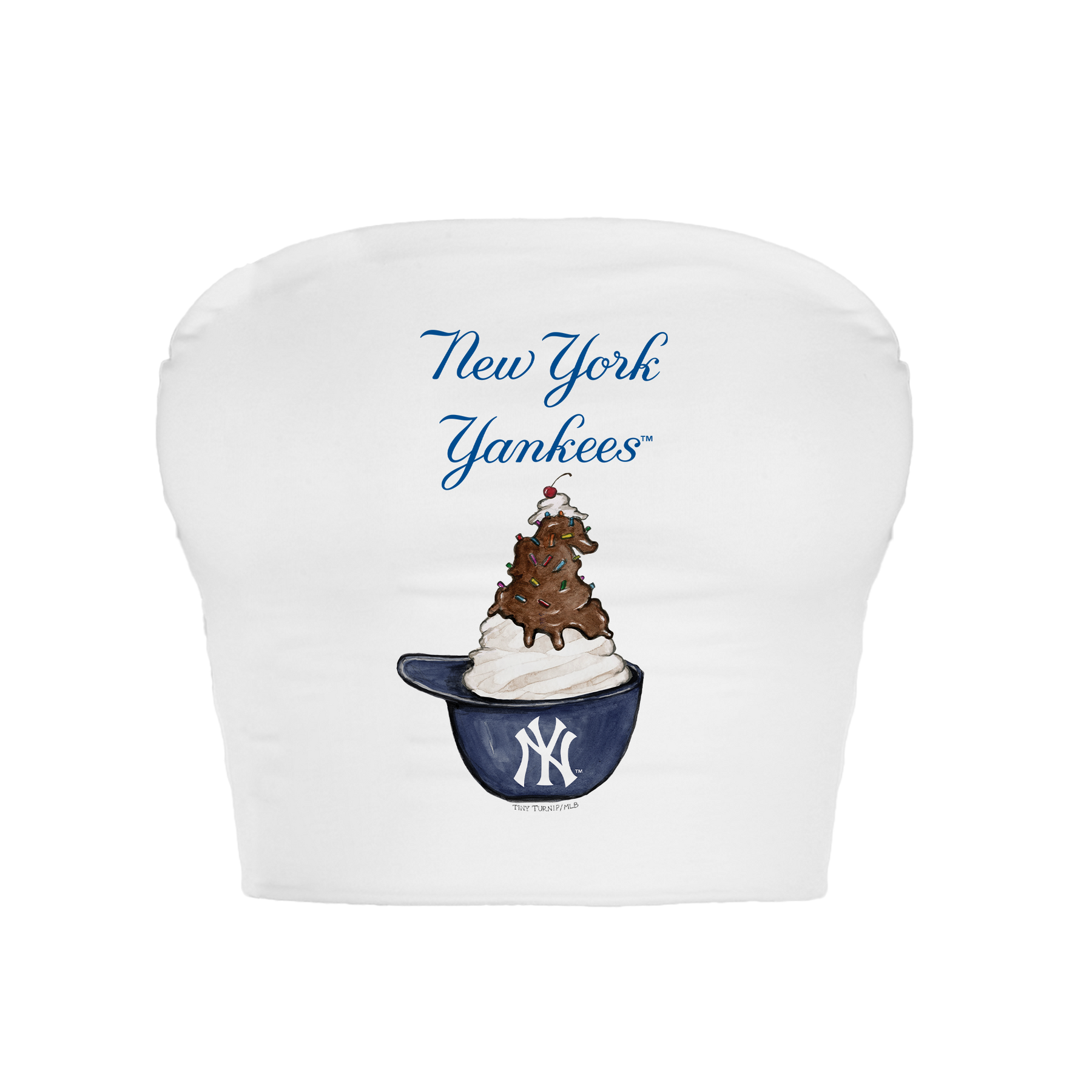 New York Yankees Sundae Helmet Crop Tube Top