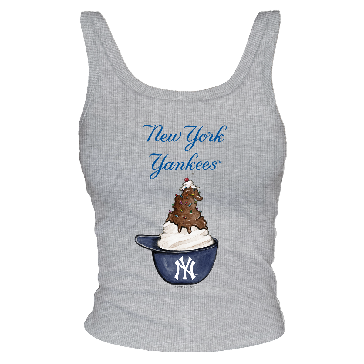New York Yankees Sundae Helmet Ribbed Tank