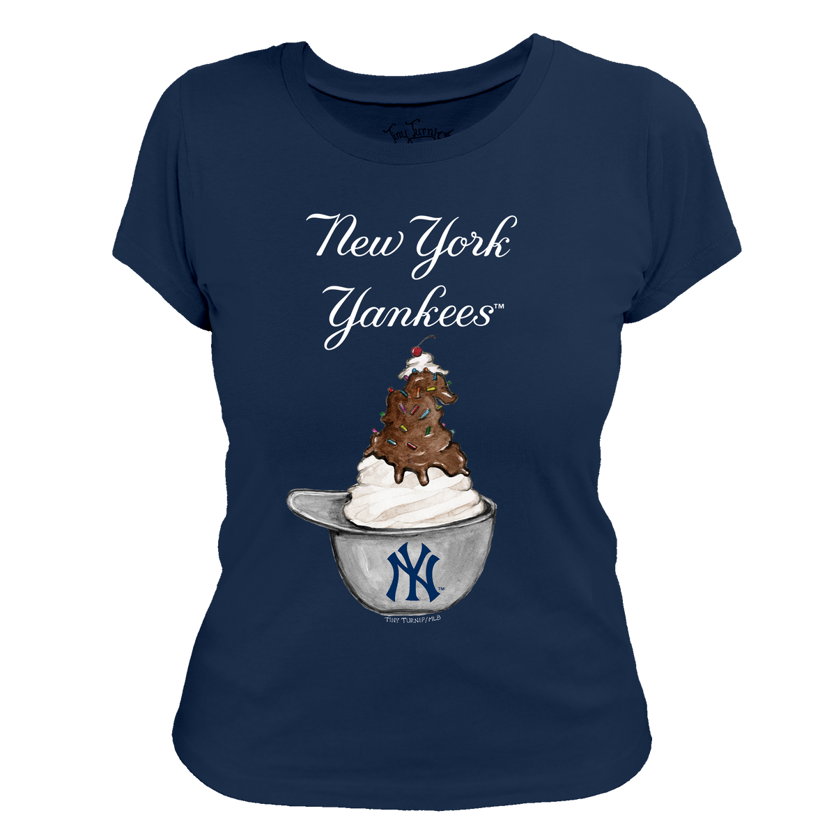 New York Yankees Sundae Helmet Women's Tee Shirt