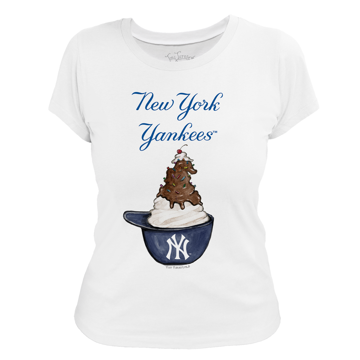 New York Yankees Sundae Helmet Women's Tee Shirt