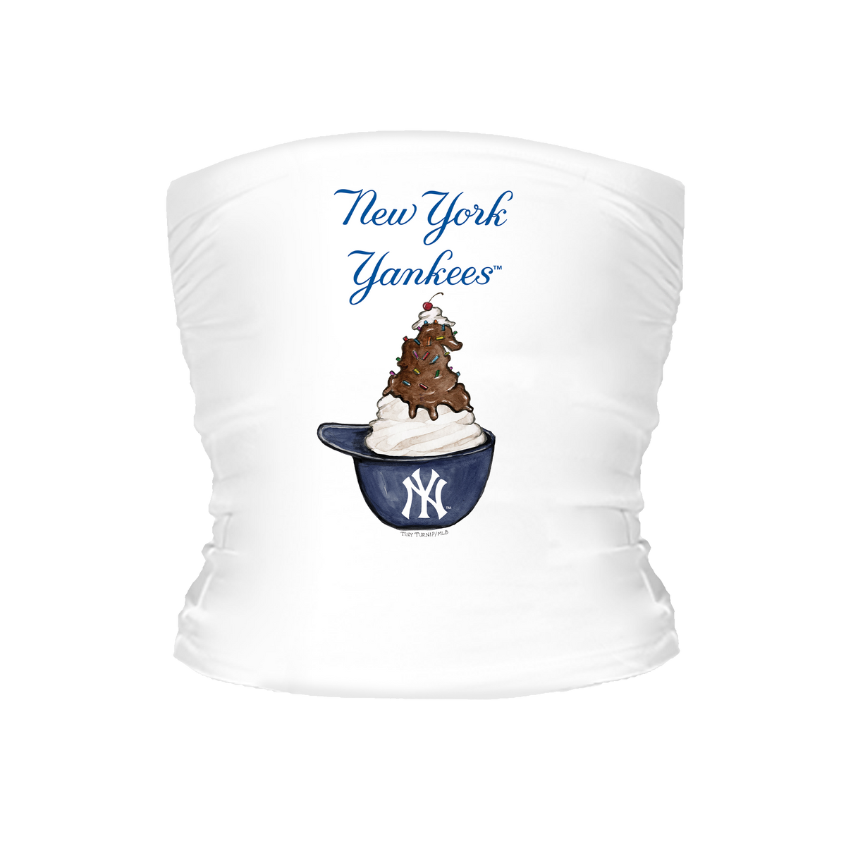 New York Yankees Sundae Helmet Tube Top - Tiny Turnip