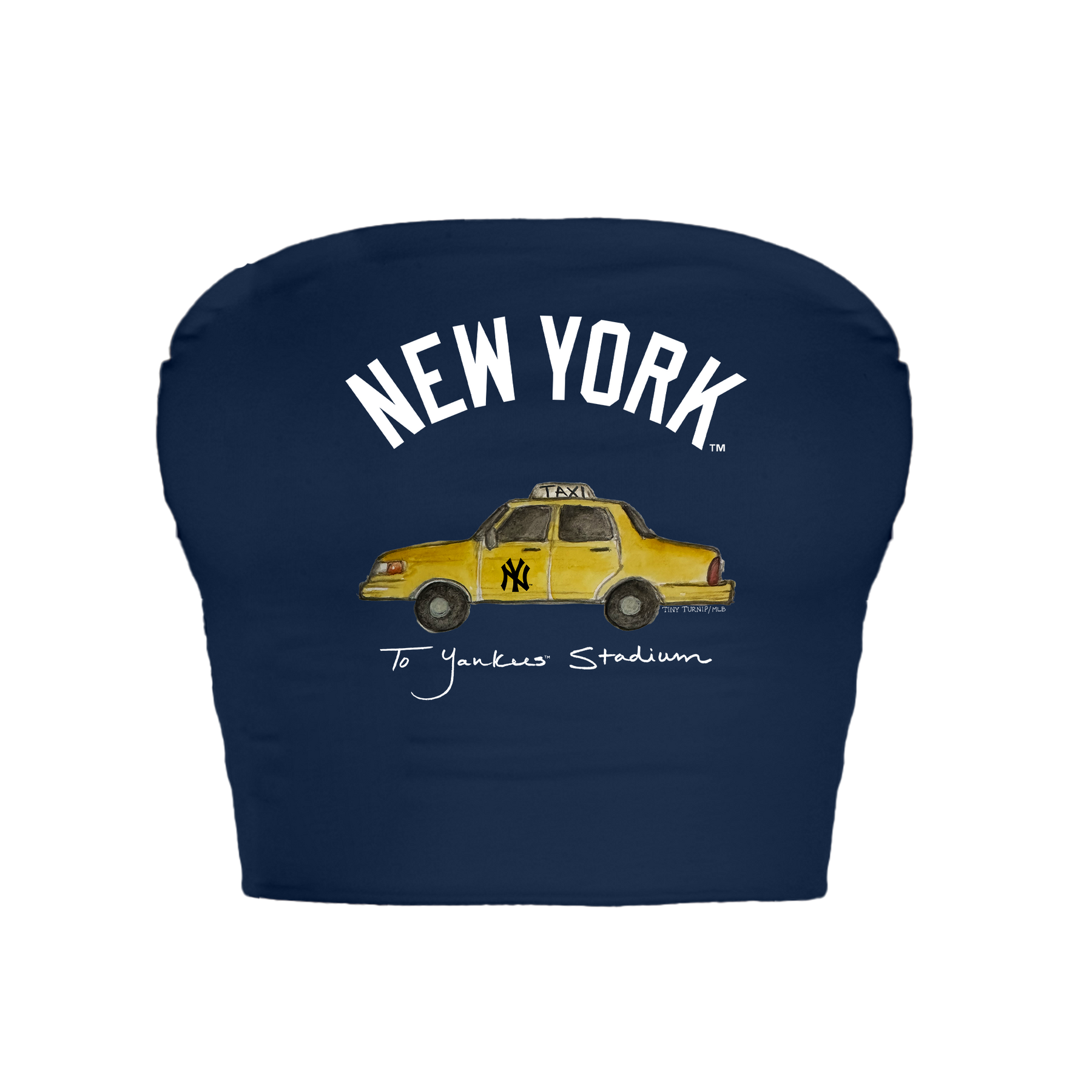 New York Yankees Taxi Crop Tube Top