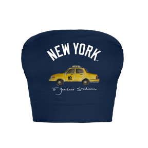 New York Yankees Taxi Crop Tube Top
