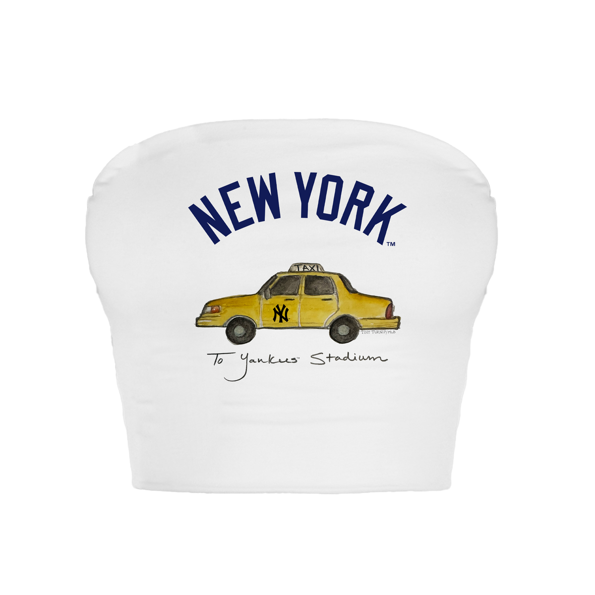 New York Yankees Taxi Crop Tube Top