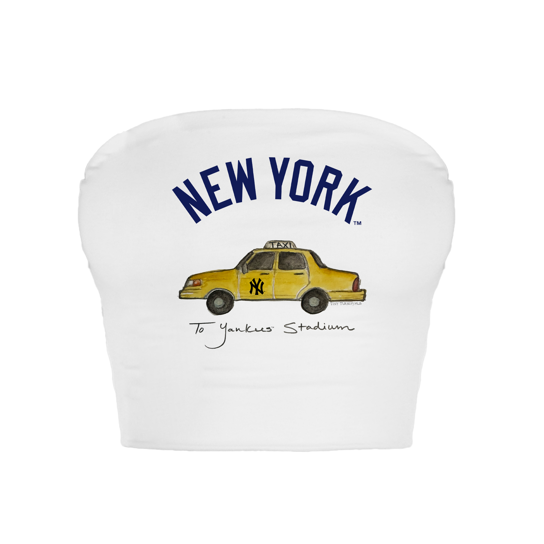 New York Yankees Taxi Crop Tube Top