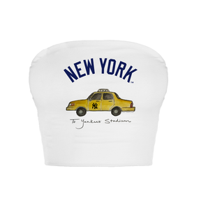 New York Yankees Taxi Crop Tube Top