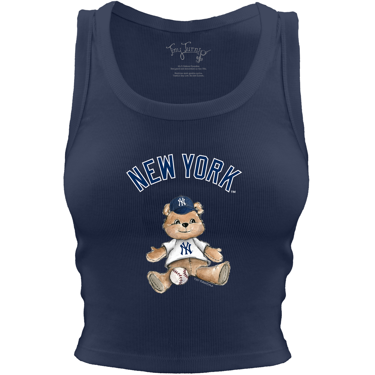New York Yankees Teddy Crop Tank– Tiny Turnip