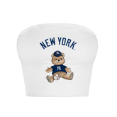 New York Yankees Teddy Crop Tube Top