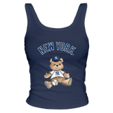New York Yankees Teddy Ribbed Tank - Tiny Turnip