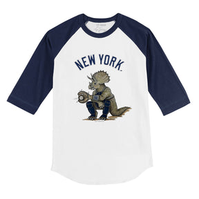 New York Yankees Triceratops 3/4 Navy Blue Sleeve Raglan