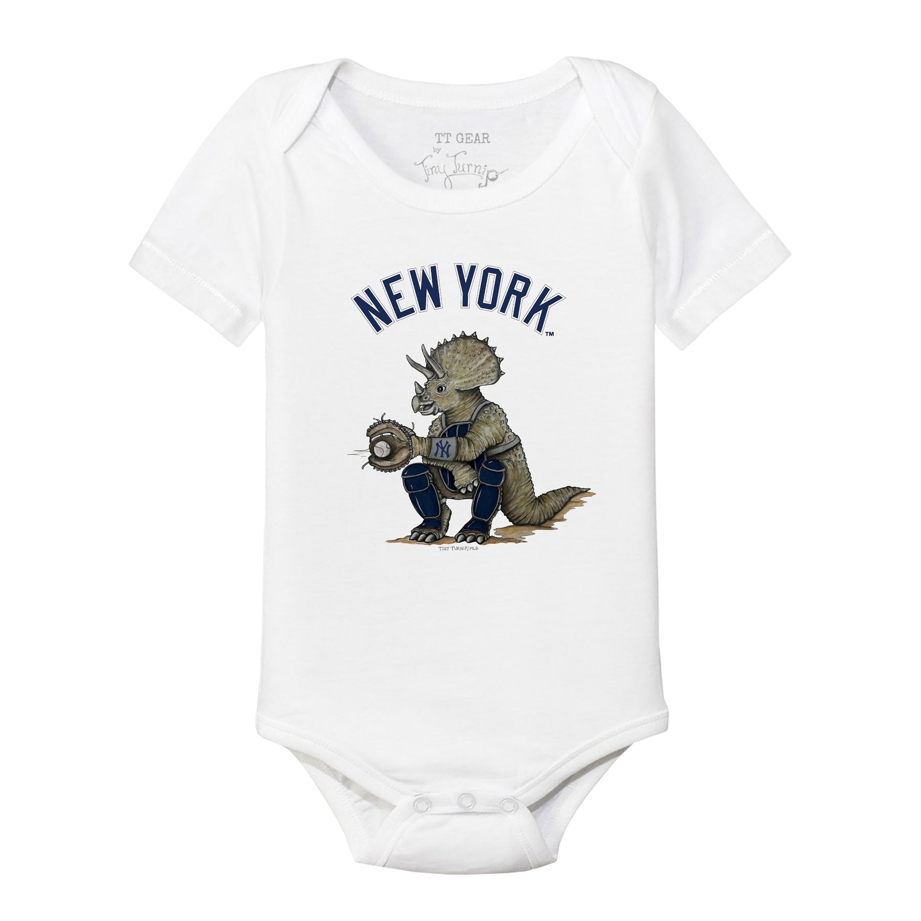 New York Yankees Triceratops Short Sleeve Snapper