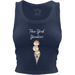 New York Yankees Triple Scoop Crop Tank