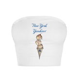 New York Yankees Triple Scoop Crop Tube Top