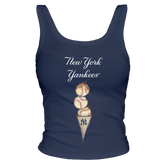 New York Yankees Triple Scoop Ribbed Tank - Tiny Turnip