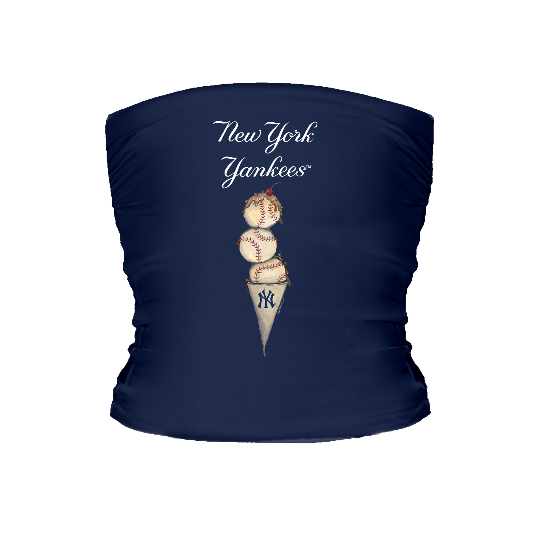 New York Yankees Triple Scoop Tube Top - Tiny Turnip