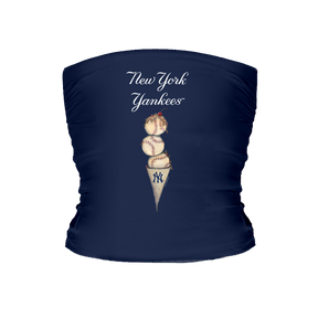 New York Yankees Triple Scoop Tube Top - Tiny Turnip