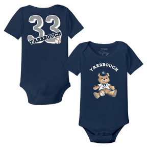Teddy w/ Name, Number - Short Sleeve Snapper - Tiny Turnip
