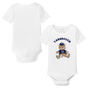 VIP MLB Teddy w/ Name, Number - Short Sleeve Snapper - Tiny Turnip