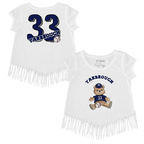 Teddy w/ Name, Number - Fringe Tee - Tiny Turnip