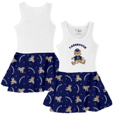 VIP MLB Teddy w/ Name, Number - Tank Swing Dress - Tiny Turnip