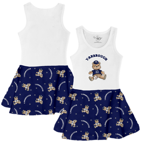 VIP MLB Teddy w/ Name, Number - Tank Swing Dress - Tiny Turnip