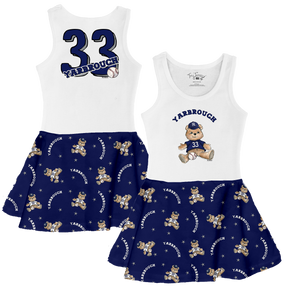Teddy w/ Name, Number - Tank Swing Dress - Tiny Turnip