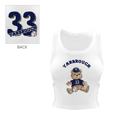 Teddy w/ Name, Number - Crop Tank - Tiny Turnip