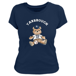 VIP MLB Teddy w/ Name, Number - Women's Tee Shirt - Tiny Turnip