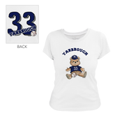 Teddy w/ Name, Number - Women's Tee Shirt - Tiny Turnip