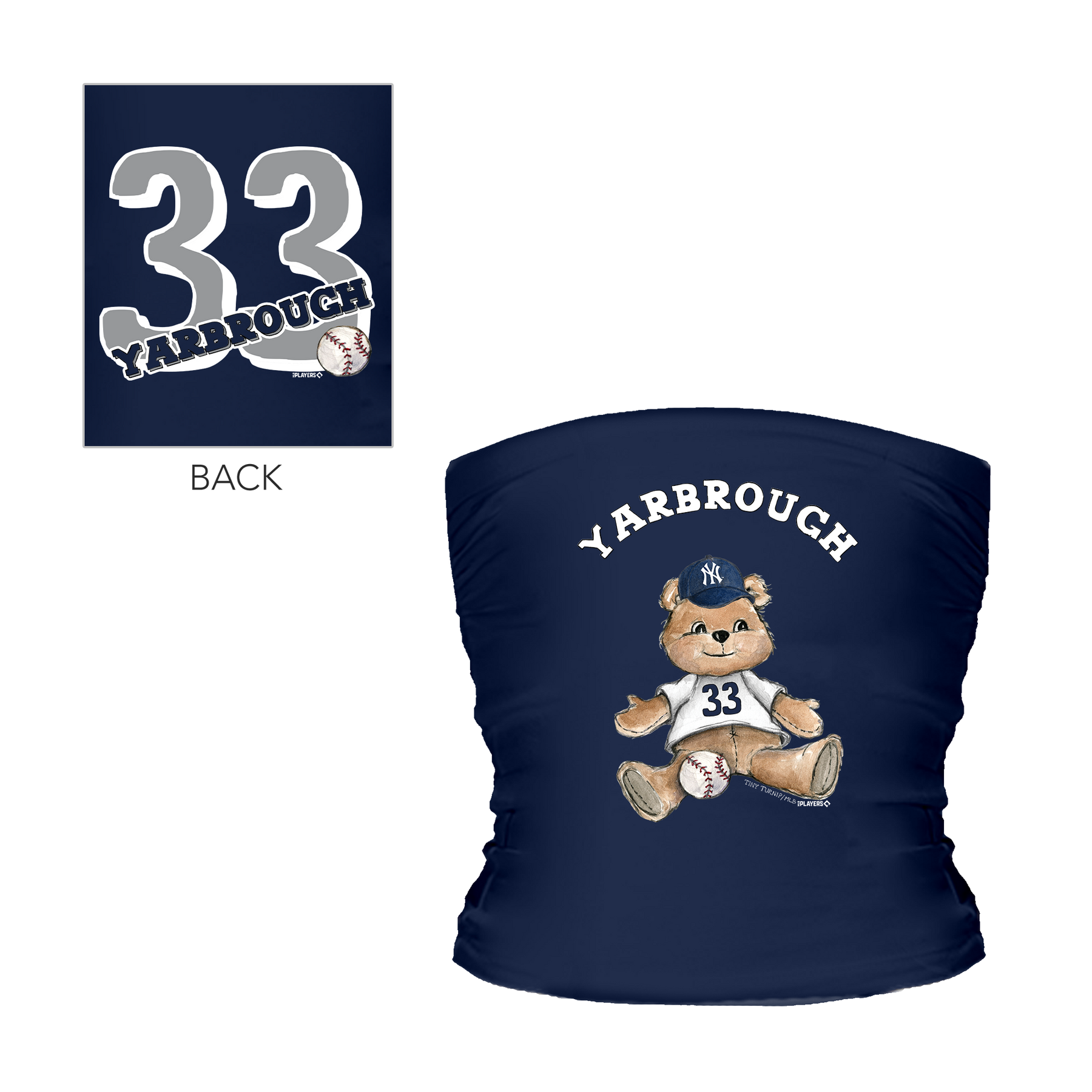 Teddy w/ Name, Number - Tube Top - Tiny Turnip