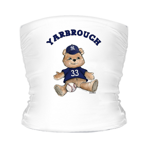 VIP MLB Teddy w/ Name, Number - Tube Top - Tiny Turnip