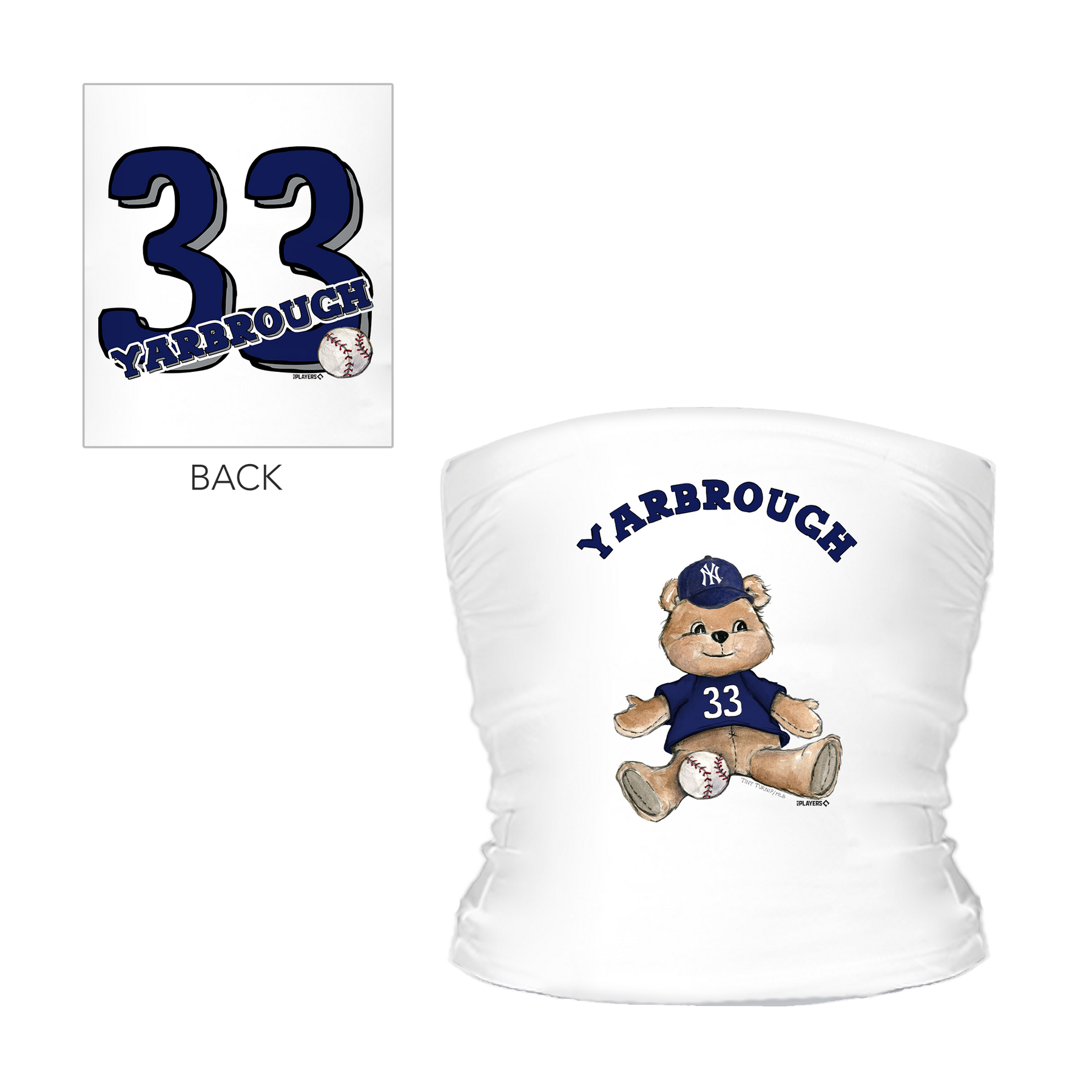 Teddy w/ Name, Number - Tube Top - Tiny Turnip