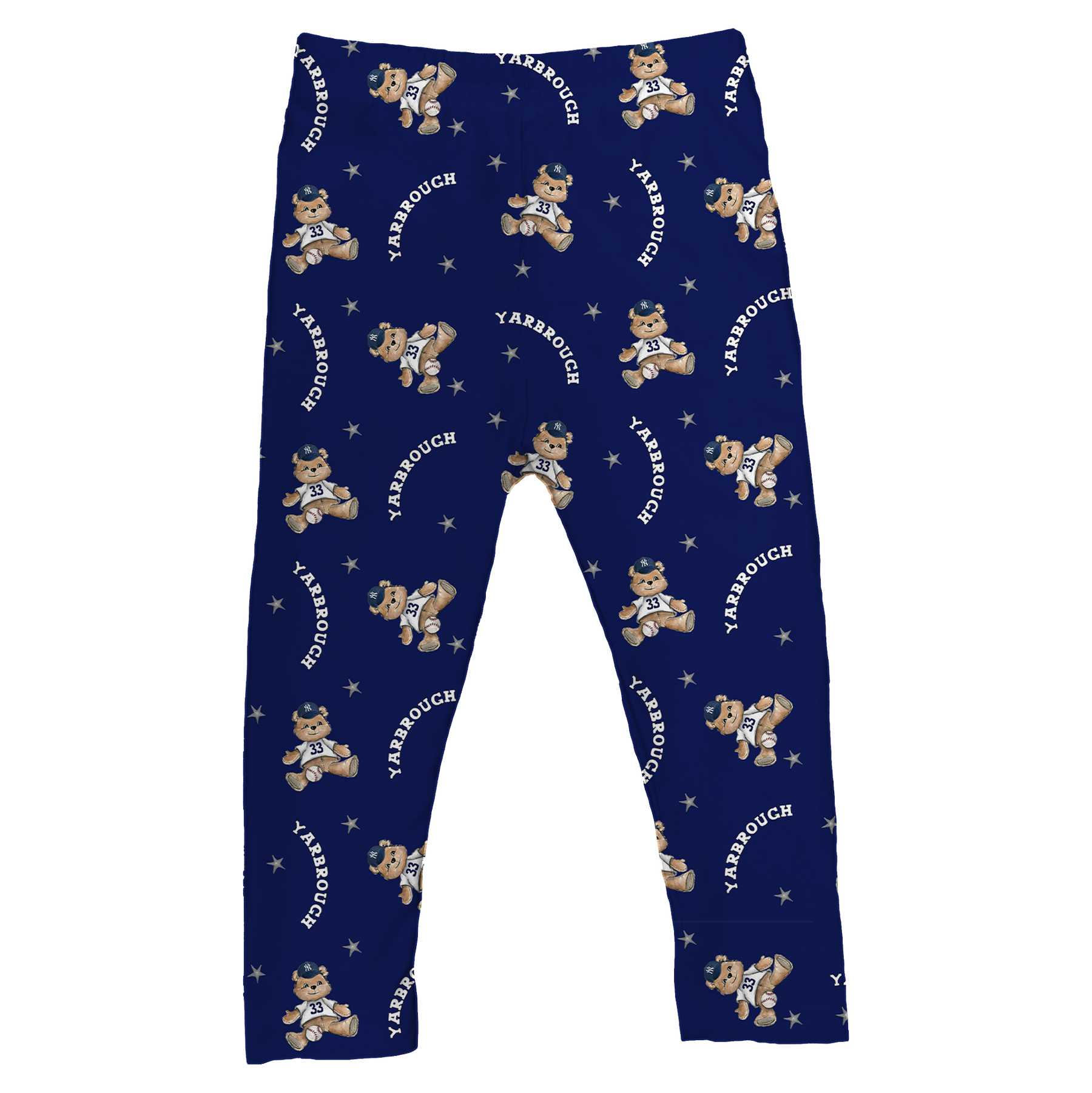 Teddy w/ Name, Number - Leggings - Tiny Turnip
