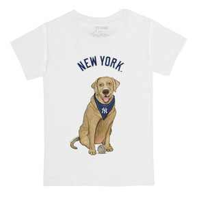 New York Yankees Yellow Labrador Retriever Tee Shirt