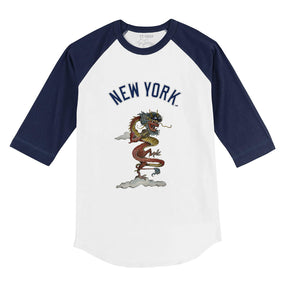 New York Yankees 2024 Year of the Dragon 3/4 Navy Blue Sleeve Raglan